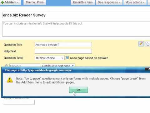 how to create questionnaire