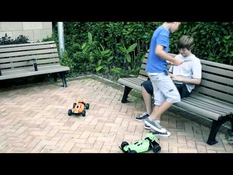 how to control rc car in air