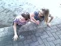 Jessica, Maud & Sterre in het water. Jessica, Maud & Sterre in het water.