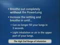 PowerLung User Guide Part 4 - Setting the Inhalation Control
