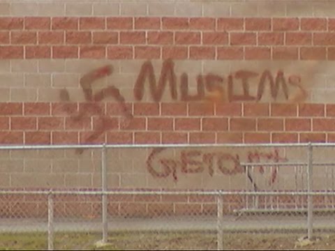 Anti-Muslim Graffiti on Wa. School, Temple