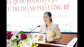 ĐBQH tiếp xúc cử tri thành phố Uông Bí sau kỳ họp thứ 2, Quốc hội khóa XV