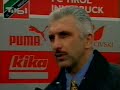 1995: Hans Krankl Reaktion nach FC Tirol Niederlage