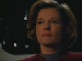 Angels of the heavens!  Memories of Chakotay and Janeway.Lyrics:Et j'ai suivi le vol d'un ange{And I followed the flight of an angel}Il m'a emmené jusqu'à toi{It took me right to you}Un battement de cil{A blink of an eye}Et tu es là{And you are there}La nuit plus rien ne nous dérange{The night nothing can disturb us anymore}La raison est un fil de soie{The reason is a thread of silk}On la sent plus fragile{We feel it so fragile}C'est bien comme ça{It's good like that}Mais dis-moi... {But tell me...}Toi, est-ce que tu rêves encore ?{You, do you still dream?}Toi, est-ce que tu vas toujours caresser le ciel ?{You, will you always caress the sky?}Toi, est-ce que tu cherches encore ?{You, do you still search?}Toi, est-ce que tu veux toujours effleurer le soleil ? {You, will you always want to graze the sun?}Et j'ai suivi le vol d'un angeComme un voyage au fond de moi{Like a voyage deep inside of me}Juste en fermant les yeux{Just by closing my eyes}Et tu es làLa nuit a ce pouvoir étrange{The night has this strange power} De nous faire aller jusque là{To take us there}Où même les oiseaux{Where even birds}N'arrivent pas {Can't go}Toi, est-ce que tu rêves encore ?Toi, est-ce que tu vas toujours caresser le ciel ?Toi, est-ce que tu cherches encore ?Toi, est-ce que tu veux toujours effleurer le soleil ? On frôlait l'océan{We skimmed the ocean}Est-ce que tu te rappelles ?{Do you remember?}On partait droit devant{We went straight ahead}On rêvait{We dreamed}De voler là-bas{Of flying over there}A l'autre bout du ciel, à l'autre bout du ciel {To the other end of the sky}Toi, est-ce que tu rêves encore ?Toi, est-ce que tu vas toujours caresser le ciel ?Toi, est-ce que tu cherches encore ?Toi, est-ce que tu veux toujours effleurer le soleil ? Et j'ai suivi le vol d'un angeIl m'a emmené jusqu'à toiUn battement de cilEt tu es là--translations by Jeannie Beltran