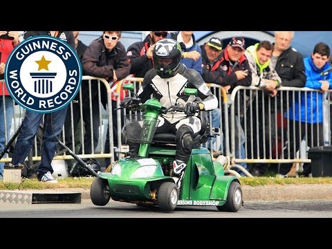 Récord Guinness del scooter de movilidad más rápido del mundo
