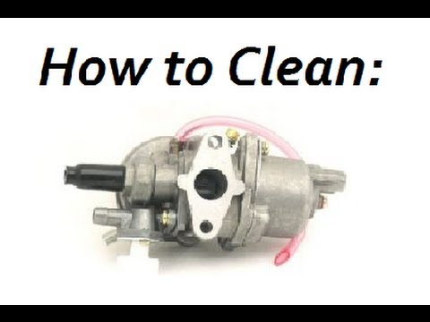 how to properly clean a carburetor