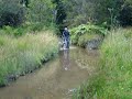 Lee doing a water crossing