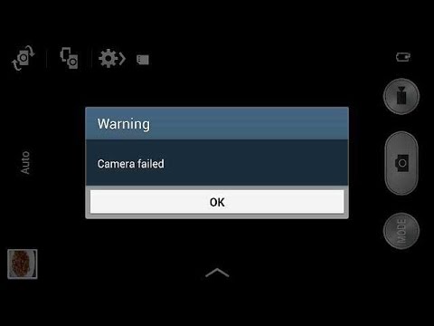 how to fix camera error on galaxy y