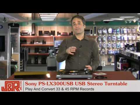 how to install belt on sony ps-lx300usb