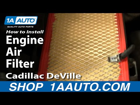How To Install Replace Engine Air Filter Cadillac DeVille 97-99 1AAuto.com