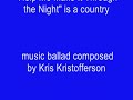 help me make it through the night 2   by john woon