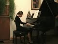 Marysia Orzeł, 13 years old girl, playing Beethoven - Sonata F-Mol on piano.