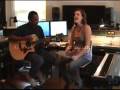 Singing in the studio bak in 2008...my how time flies