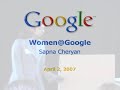 Women@Google present Sapna Cheryan