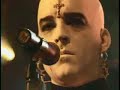 saviour machine's lead singer and writer portrays satan in this musically dynamic, slightly disturbing cut from their dvd live in deutschland 2002. great middle eastern sounding guitar lines abound in this piece. the dvd package contains two discs: the 2002 concert (where saviour machine was actually the concluding act in a long festival [if it seems there's a larger audience than would be expected for a cult band of this sort]), and the original saviour machine live in deutschland 1995 concert. eric clayton is the singer, writer, and creative director of saviour machine.  nathan van hala on keyboards had played on the final shadow project album, with rozz williams and eva o of christian death. carl johan grimmark on guitar is the guitarist and singer of narnia. fans of christian death, rozz williams, eva o, narnia, and gothic/symphonic metal bands such as therion, my dying bride, tristania, orphanage, penumbra, etc. are invited to check out this saviour machine video, as they may find they like it!