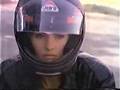 Blonde Girl Rides Sportbike [from Baywatch]