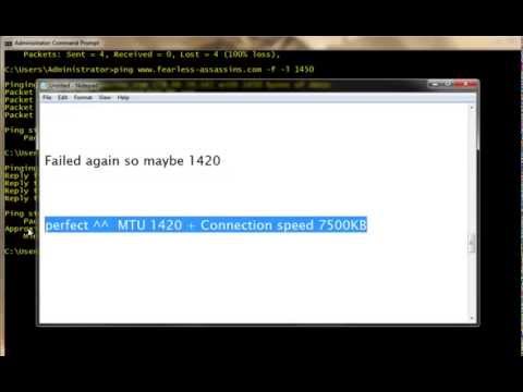 how to adjust mtu on windows 7