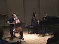 Duo La note bleue: Rachmaninov cello sonata (4th mov.)