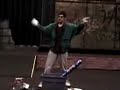 Me doing stand up comedy with props.