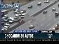 espectacular choque multiple panamericana