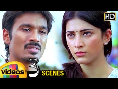 Shruti Haasan Argues with Dhanush about Marriage | 3 Telugu Movie Scenes | Sivakarthikeyan | Anirudh