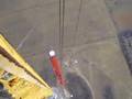 TV Tower Antenna Being Removed.