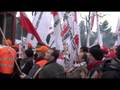 Gorąco pod Sejmem i Kancelarią Premiera video relacja z dnia 20.11.2008 cz2