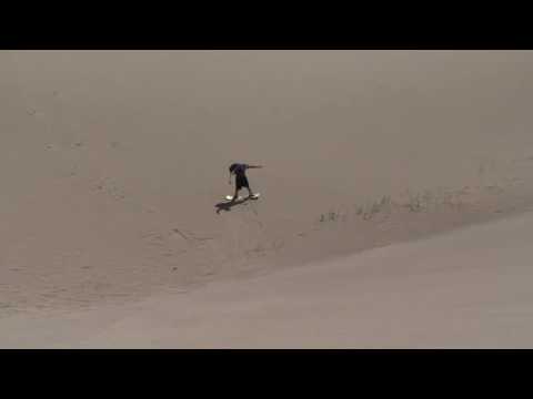 Sandboarding the Great Sand Dunes National Park