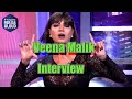 Veena Malik Jumps On Host Gunjan Utreja Veena Malik Jumps On Host Gunjan Utreja