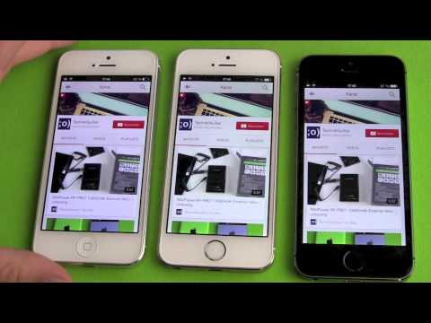 Apple iPhone 5s color comparison Silver vs Gold vs Black