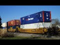 UP 8418 Leads Stack Train