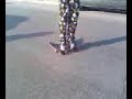 Cracking a skateboard Cracking a skateboard
