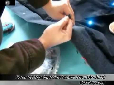 intallation - sales@lightupvision.cn led curtain connect together intallation.