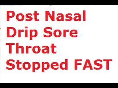 how to relieve post nasal drip cough