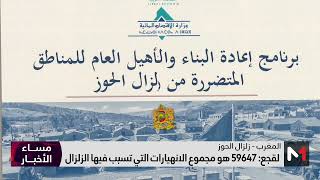 لقجع : 59647 هو مجموع الانهيارات التي تسبب فيها الزلزال