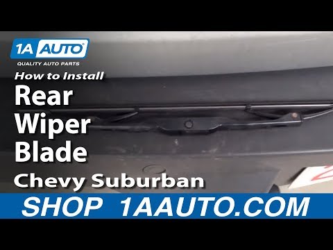 how to fit rear wiper blade