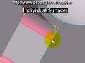Using Pro/ENGINEER Wildfire 4.0 Preproduction C000, I'm demonstrating the use of the Remove Tool to remove surfaces from imported geometry.