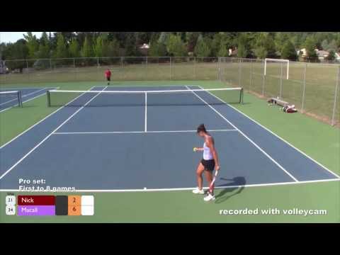 Tennis: Female Pro vs. Amateur Male