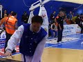 Pozzecco riscaldamento Pierrel vs.MPS capo d\