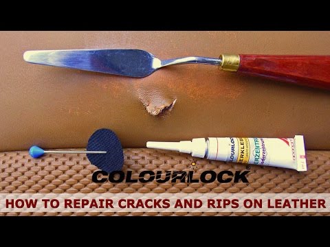 how to patch torn leather
