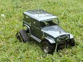 custom built mattracks rear end, kyosho front, Mudslinger 1.9, hilift rims, alloy chassis plate