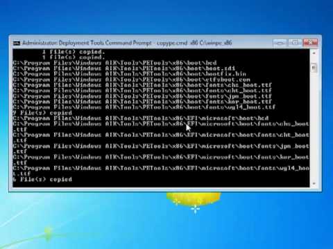 how to boot windows pe from usb