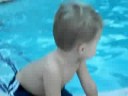 Ethan and DAHDAH at the pool
