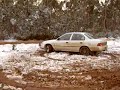 AE101 Corolla does the snow waltz