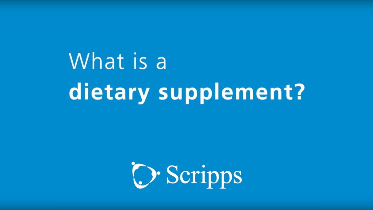 What Is a Dietary Supplement? | Ask The Expert
