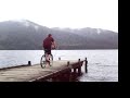 Bike Jump into lake. ExTREME