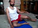 Vishvketu is training for flexibility in padmasana