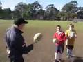 Coaching Passing to young Rugby Players