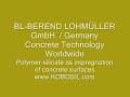 KOBOSIL impregnation of concrete surfaces
