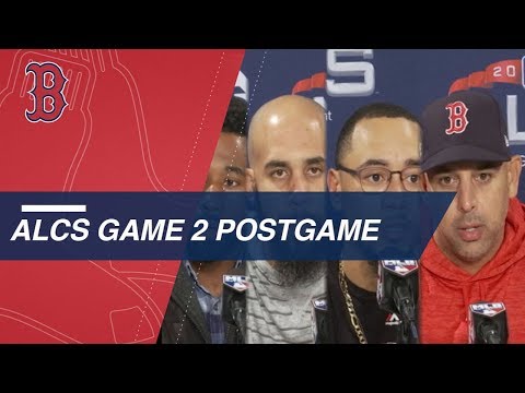 Video: ALCS Game 2: Red Sox discuss 7-5 win over Astros